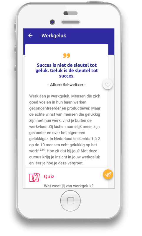 Preview Werkgeluk App Preview Werkgeluk App